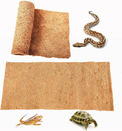 Packaging view of the two pack thirty six by eighteen inch reptile carpet liners