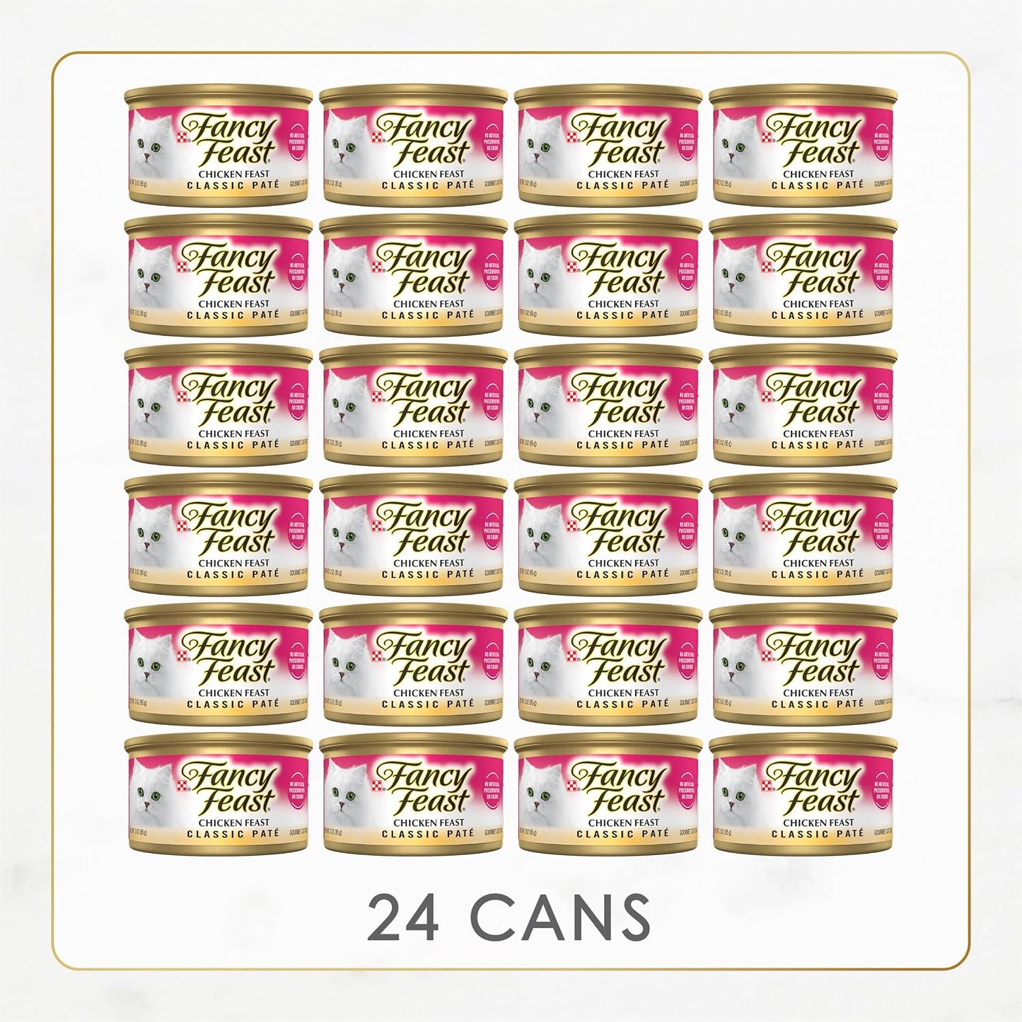 Authentic USA Imported Purina Fancy Feast Cat Food Stacked Cans