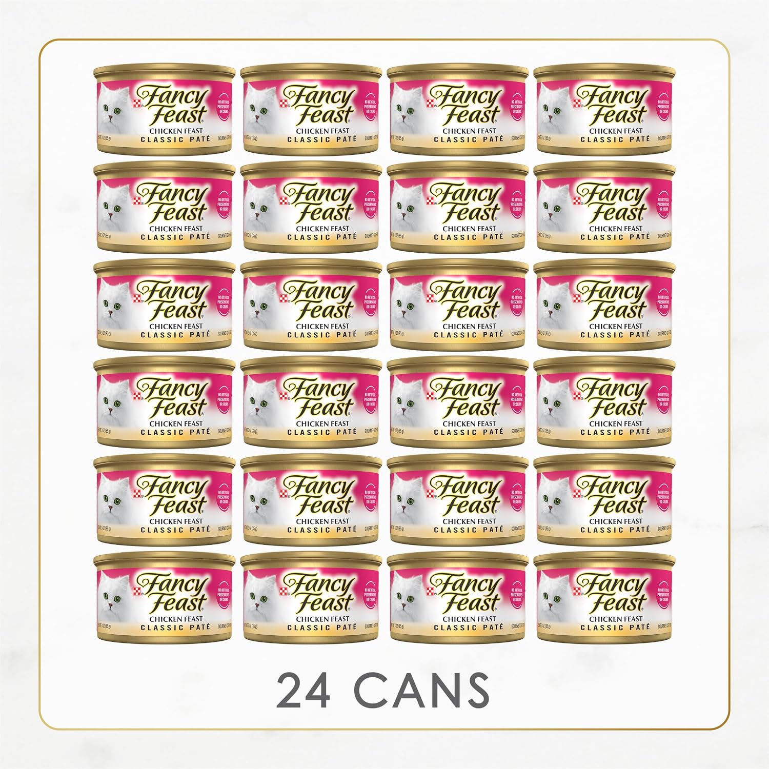 Authentic USA Imported Purina Fancy Feast Cat Food Stacked Cans