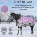 Adjustable front buckles on Gallopoff mini horse blanket