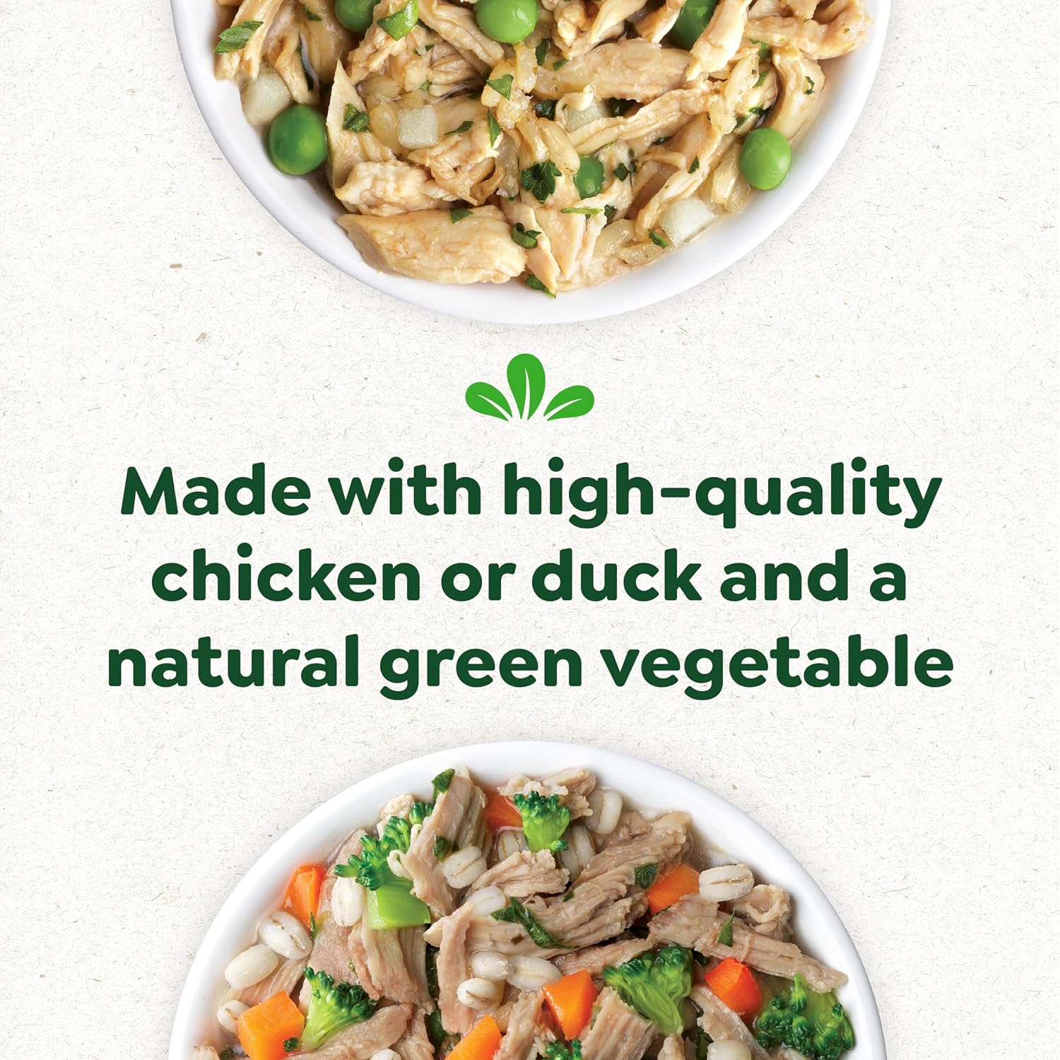 Greenies duck broccoli carrots and barley recipe variety pack nutritional facts