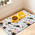 Ddpodnqak Pet Feeding Mat front view with waterproof design