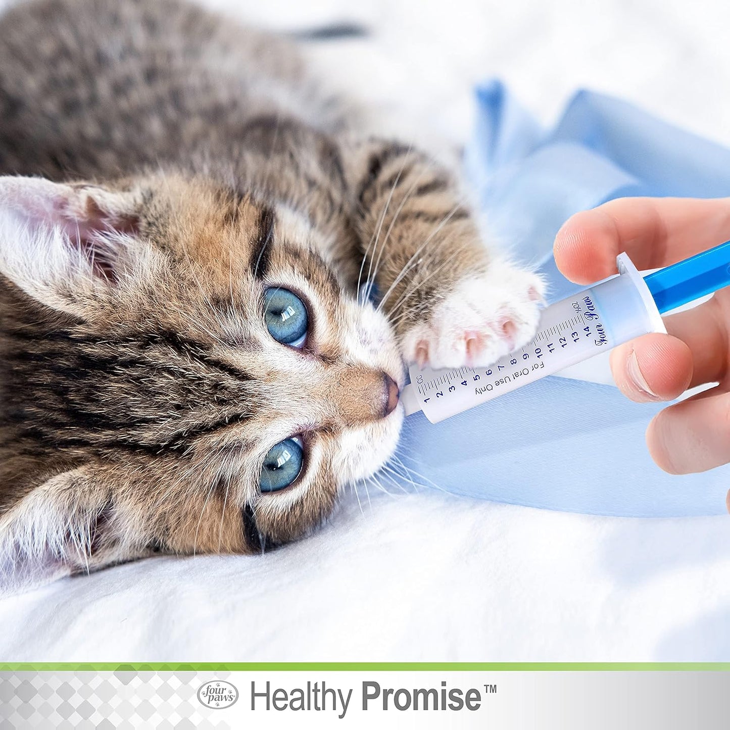 BPA-free plastic construction of Four Paws pet feeding syringe