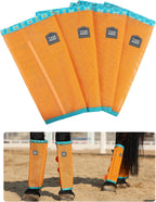 Tackmore Horse Fly Boots with Patterned Fleece Trim, Reduce Rubbing Fly Boots of 4 Summer Protective Leg Boots - Image 9