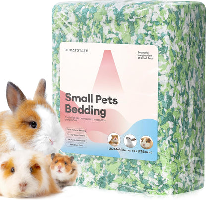 BUCATSTATE Hamster Bedding 15L, 99% Dust-Free Guinea Pig Paper Bedding Odor Control Paper Bedding, Cozy Small Animal Bedding for Rabbit Rat Syrian Dwarf Hamsters Gerbils (Lavender) - Image 10
