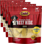 Cadet Premium Grade Beef Hide for Dogs, Rawhide Long Lasting Dog Chews, Chips, Curls & Rolls for Small/Medium/Large Dogs - Image 9