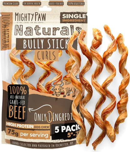 Mighty Paw Long Lasting 12" Bully Sticks for Dogs - All Natural Grass Fed Beef Chews. Lower Odor Dog Bully Sticks for Large Dogs, Medium and Small Breeds. Single Ingredient Treats - Image 10