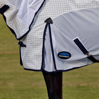 Durable 270g breathable fabric detail of the WeatherBeeta premium summer sheet for UV protection