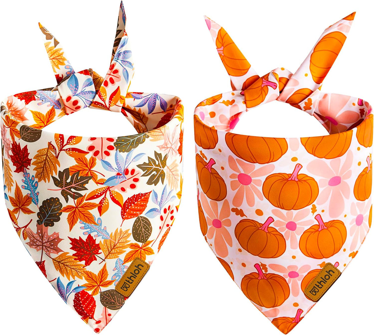 Premium quality fabric detail of THLOH 4th of July dog bandana