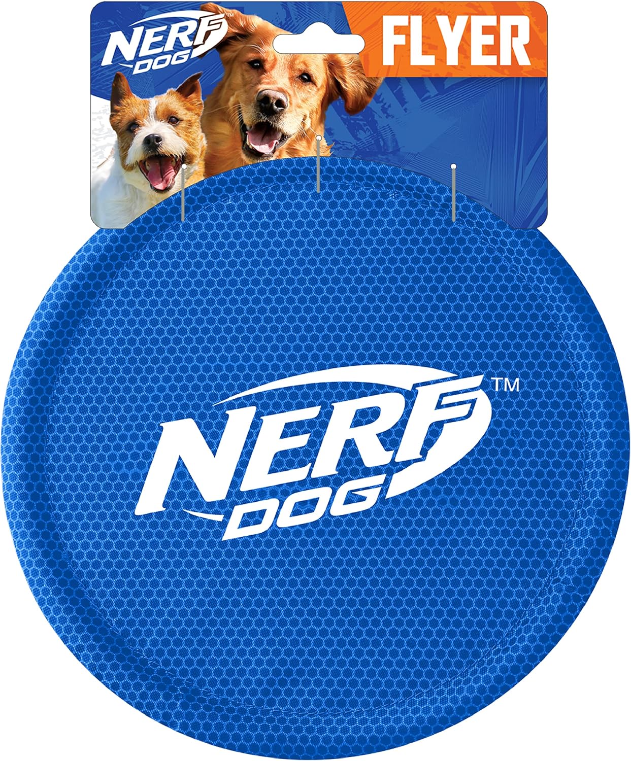 Size comparison of 9 inch Nerf Dog flying disc