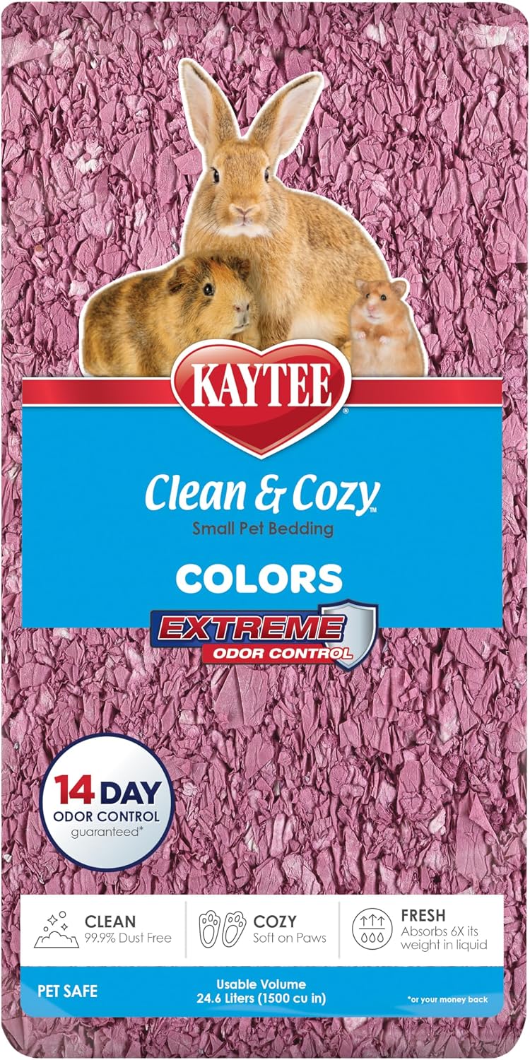 Kaytee Clean & Cozy Colors, Small Animal Bedding with Extreme Odor Control, Kaleidoscope, 24.6 Liters - Image 13