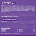 Assorted flavors of Purina Friskies wet cat food arranged together