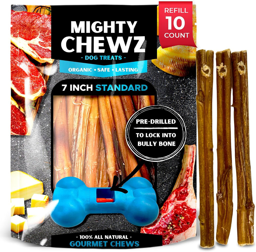 7" Thick Bully Sticks 5 Pack Refill - No Choking/All Natural Pizzle Sticks - Image 11