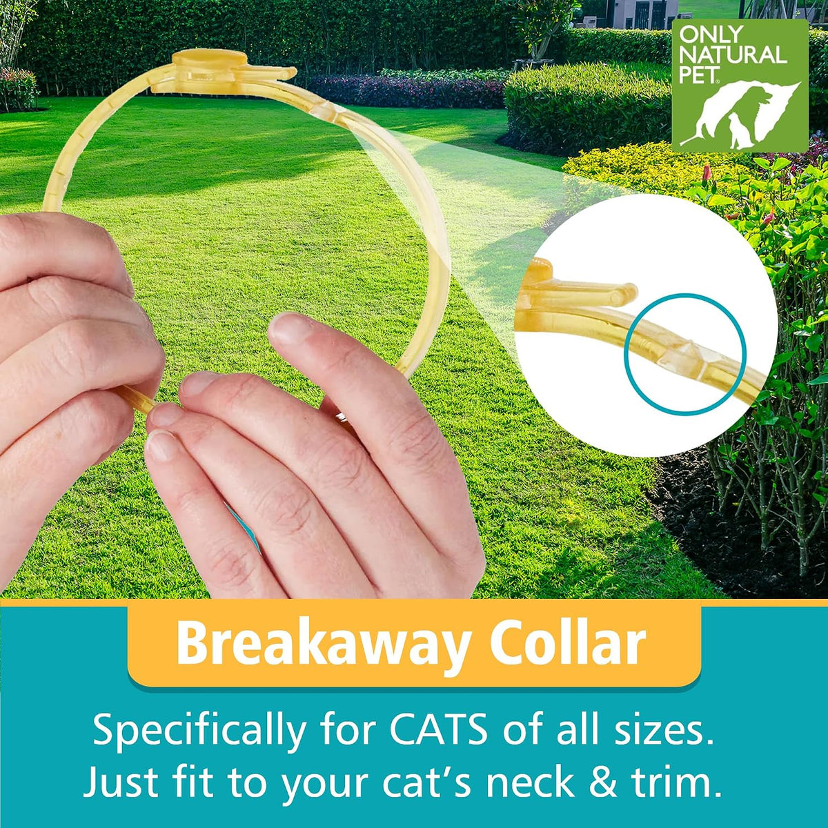 Only Natural Pet collar for cats with essential oil protection label
