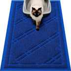 Smiry Cat Litter Box Mat 30x17, Non-Slip Water Resistant Litter Trapping Mat, Easy Clean Less Waste and Urine-Locking Cat Carpet for Indoor, Grey - Image 13