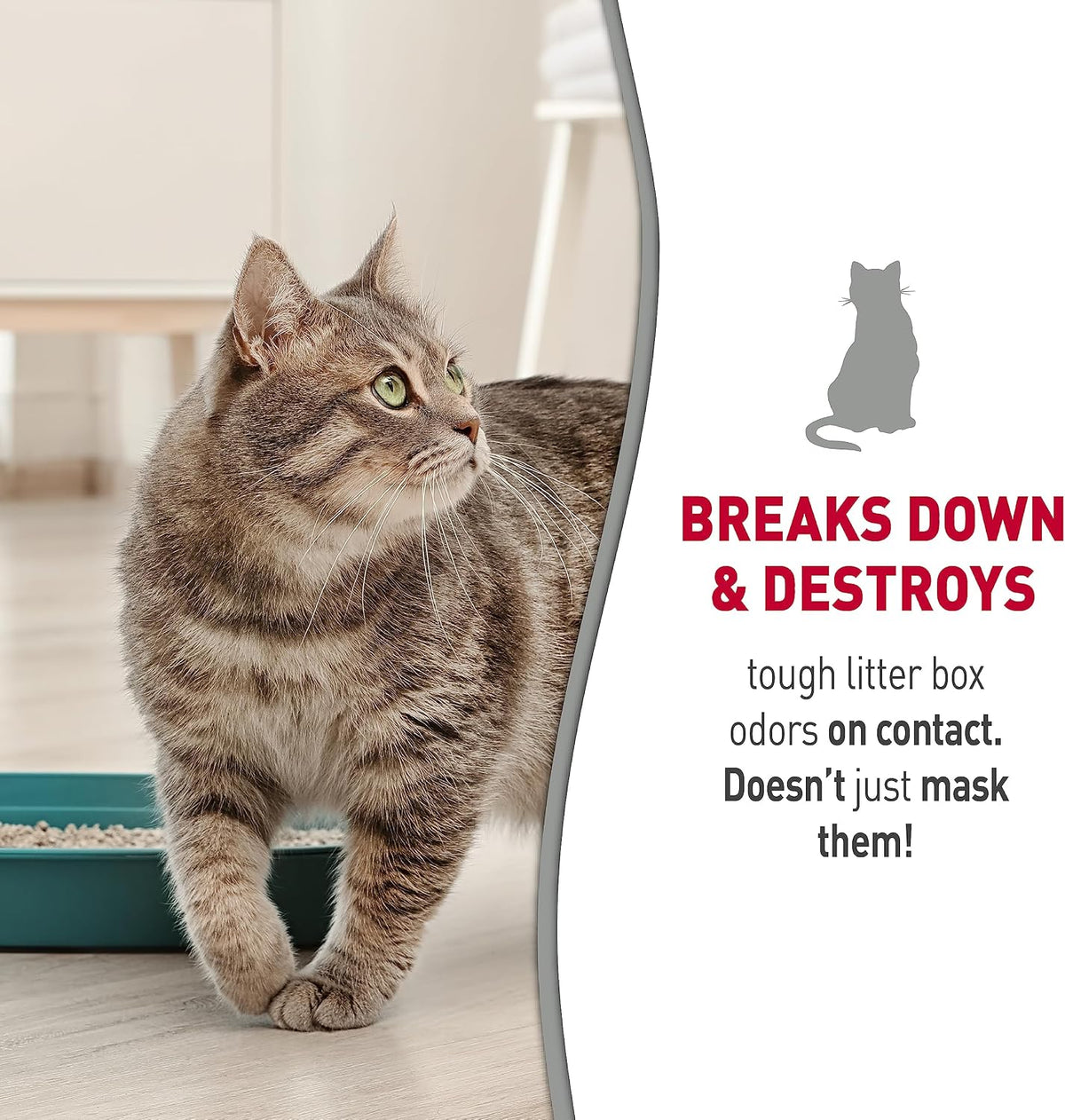 Advanced OdorCapture 360 triple action cat litter deodorizer bottle.
