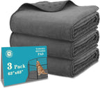 Bunlitent Washable Pee Pads for Dogs 65'' x 48'', 3 Packs Extra Large Reusable Dog Mat with Quick Dry, Fast Absorbent Pet Whelping Pads, Puppy Playpen Mat for Incontinence, Housebreak, Crate, Grey - Image 12