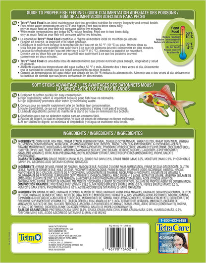 Tetra PondFood 1.25 pound bag side profile