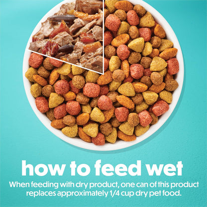 Premium imported Purina Beneful wet dog food cans ideal for small adult dogs available in India.