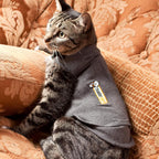 Side profile of Thundershirt Classic medium cat anxiety jacket