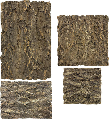 Nimbloom large bark climbing mat installed as an aquarium backdrop