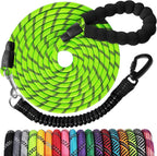 Long Dog Leash 15 FT: Heavy Duty Rope Leashes for Dogs Training with Swivel Lockable Hook Reflective Threads Bungee and Padded Handle - Dog Lead for Large Small Medium Dogs Outside Walking Hiking - Image 13