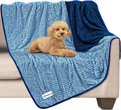PetAmi Waterproof Dog Blanket, Leakproof XL Pet Blanket for Large Dogs, Furniture Sofa Couch Cover Protector, Fleece Cat Throw Bed Crate Kennel, Reversible Washable Soft Plush, Twin 60x80 Taupe Beige - Image 13
