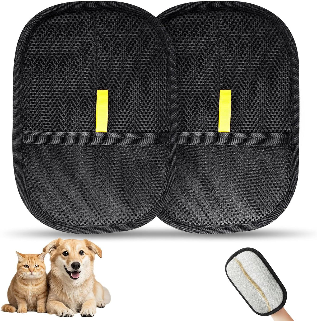 1 Pcs Pet Hair Removal Gloves Brush, Reusable Cat Dog Electrostatic Hair Remover Grooming Glove Tool - Image 10