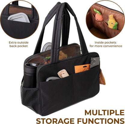 Interior view of Wagfur pet carrier with plush cotton padding