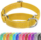 Seyezo Martingale Dog Collar - Adjustable No Buckle, Reflective Heavy Duty Nylon No Pull Collar for Small to Large Dogs, XS, Green - Image 14