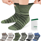 Bulinlulu Diabetic Socks 6 pack front view ankle support