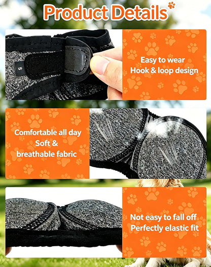 LHP gray noise reduction ear wrap for large dogs grooming safety