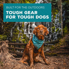 Wilderdog trail tested poly blend dog cooling neck scarf