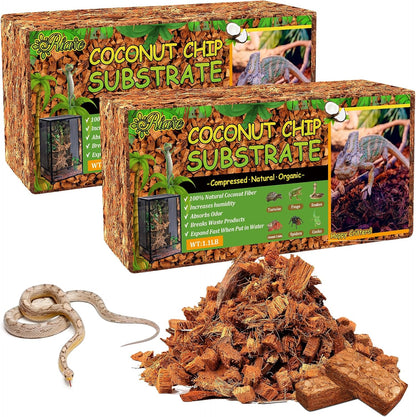 Riare 10LB Coconut Chip Substrate for Reptiles, 72 Quart Coconut Fiber Substrate Coco Chips Substrate Coconut Husk Bedding for Snakes, Tortoises, Ball Python, Bearded Dragon, Geckos, Lizards, Frogs - Image 10