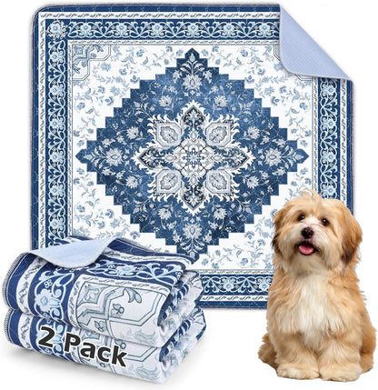 INVENHO Washable Pee Pads for Dogs 72"x72" Reusable Dog Pads Extra Large Upgrade Non-Slip Dog Pee Pads Heavy Absorbency Puppy Pee Pads Quick Dry Whelping Pads/Waterproof Puppy Training Pad - Image 13
