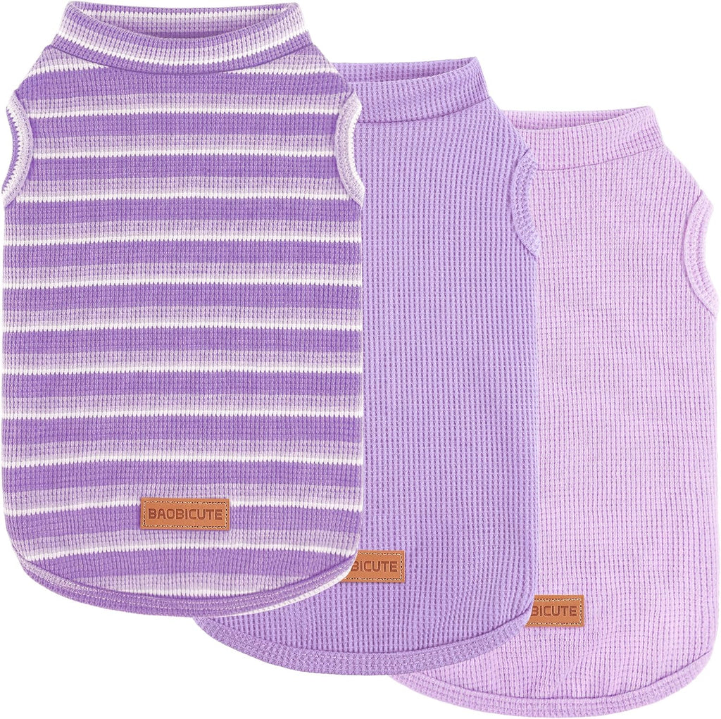 3Pack Dog Shirts Lightweight Waffle Dog Shirt for Small Dogs Sleeveless Dog Shirt for Small Medium Boy Girl Dogs Cozy & Breathable Pet Vest - Image 9
