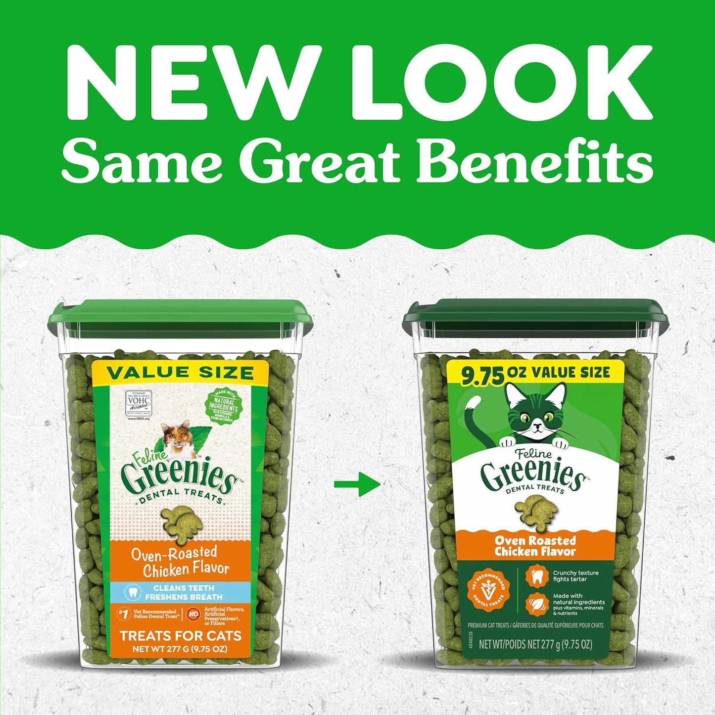 Feline Greenies natural oral care treats for cat teeth cleaning