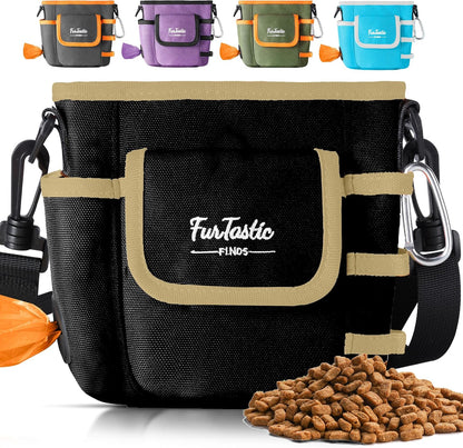 Upgraded Dog Treat Pouch with Quick-Release Magnetic Closure, 3-Way Wear Treat Bags, 900D Waterproof Fabric, 4 Storage Spaces, Treat Pouch for Pet Training Walking (Dark Grey) - Image 9