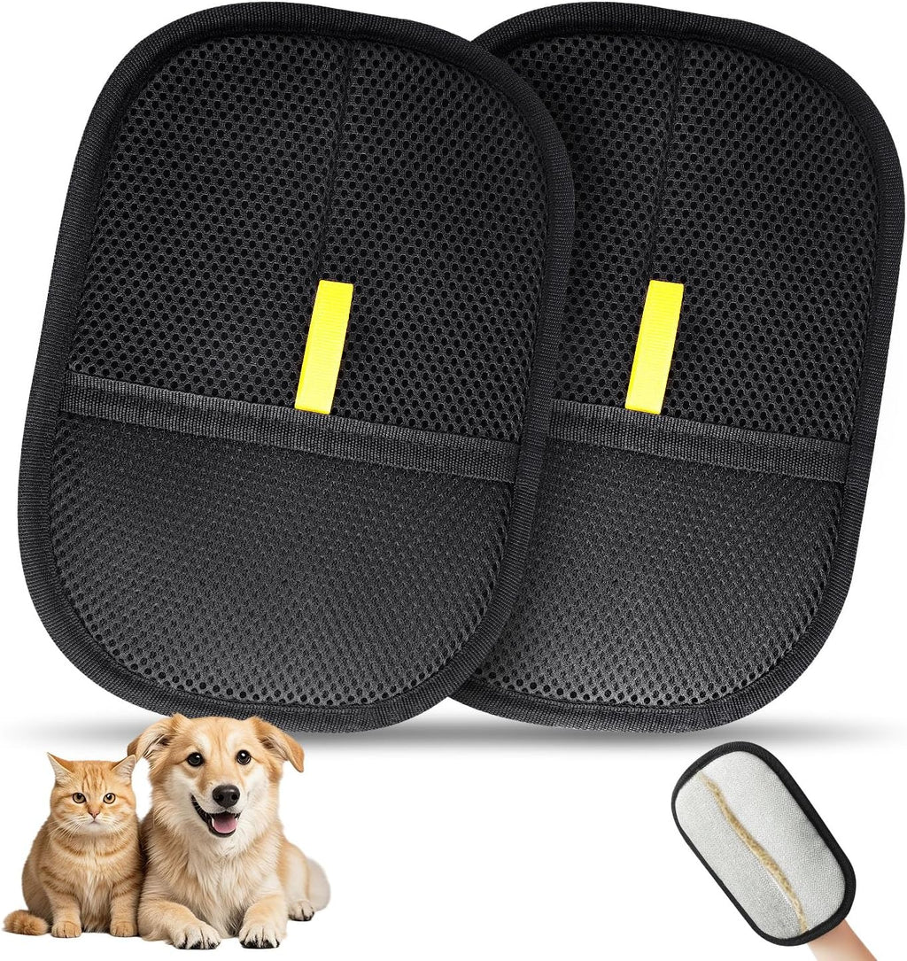 1 Pcs Pet Hair Removal Gloves Brush, Reusable Cat Dog Electrostatic Hair Remover Grooming Glove Tool - Image 11