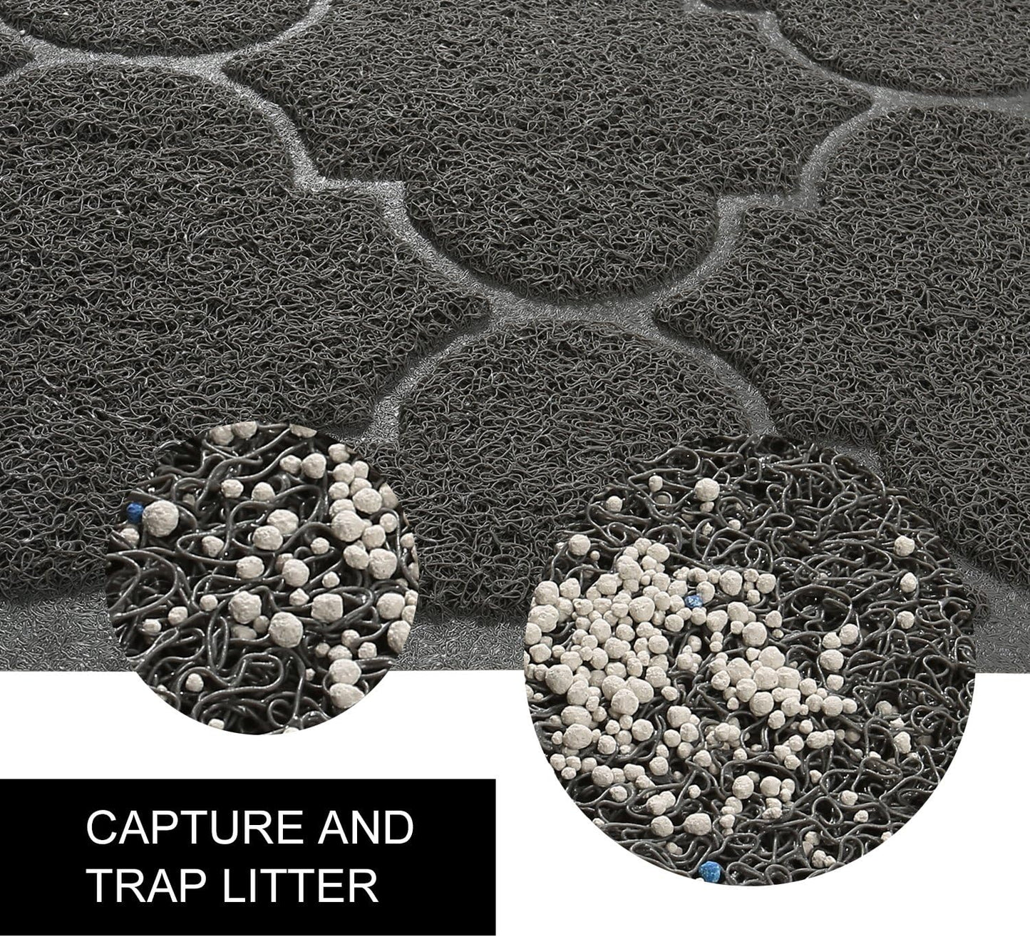 Durable Cosyearn cat litter mat being shaken clean of stray granules