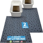 Drymate Cat Litter Box Mat, Litter Trapping Mat, Waterproof, Urine-Proof, Absorbent, Machine Washable, Soft on Paws, Contains Mess, Protects Floors, Kitten Supplies, Dark Grey, 28x36 XL - Image 14