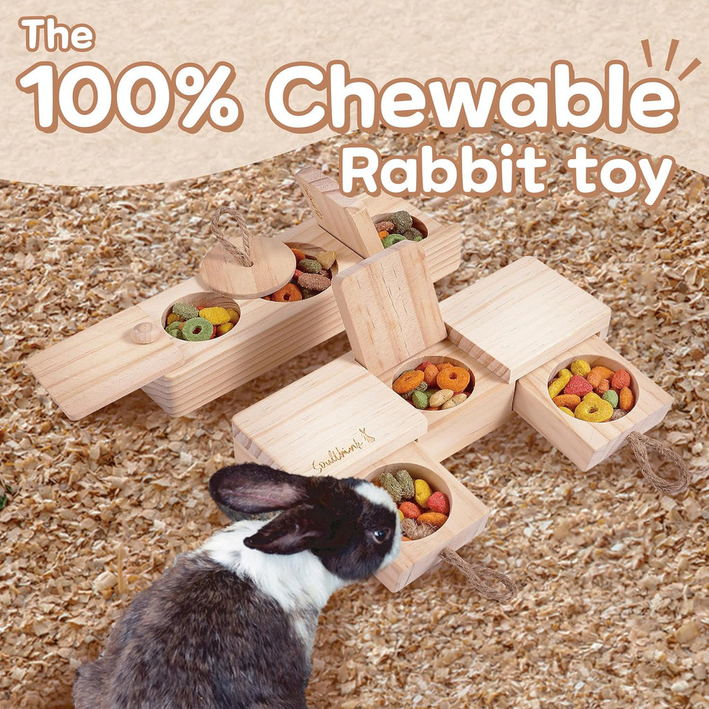 SoulThink sniff n snack bunny chew toys package with treats hidden inside