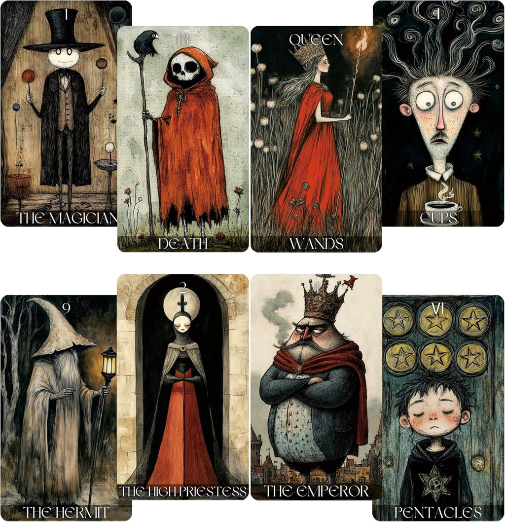 Jrskvaro Daydream Tarot deck box and cards front view