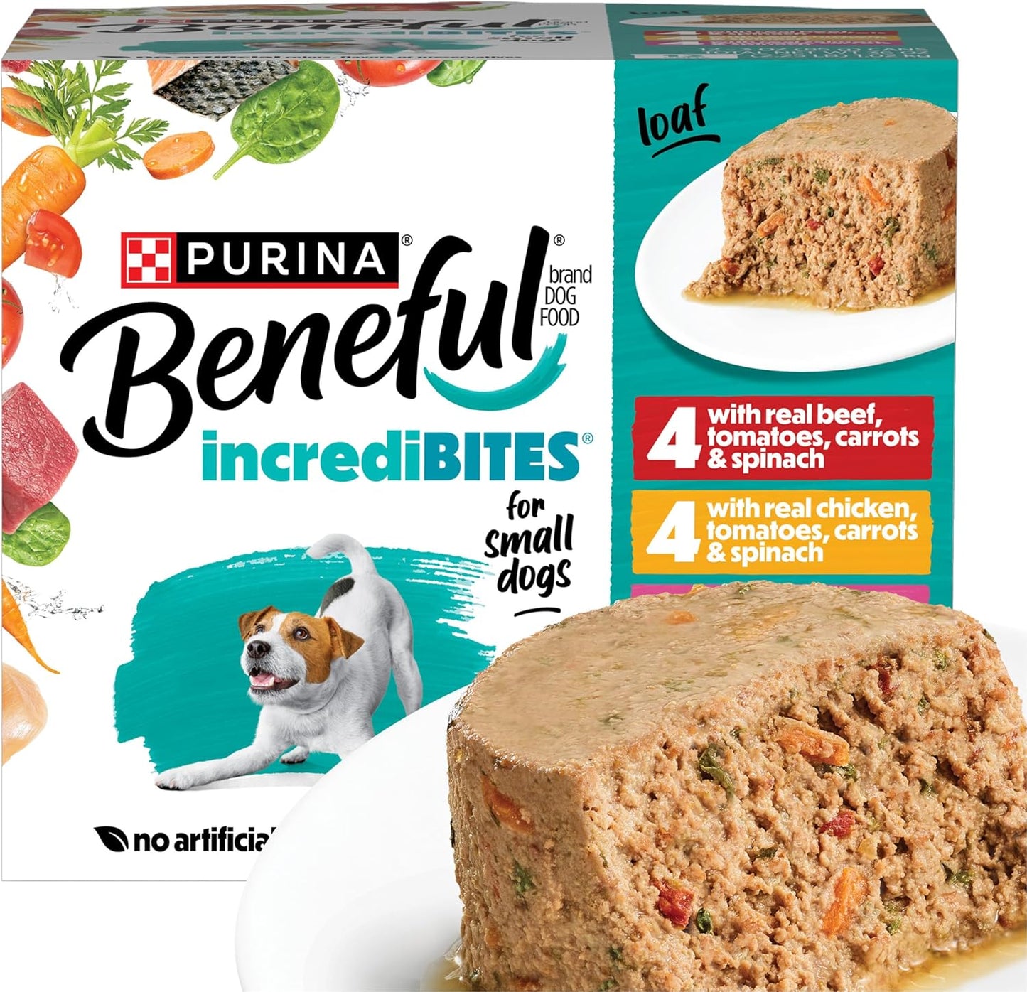 Purina Beneful Small Breed Wet Dog Food Variety Pack front view showing flavor selection