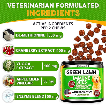 Furaland grass saver soft chews nutritional information label