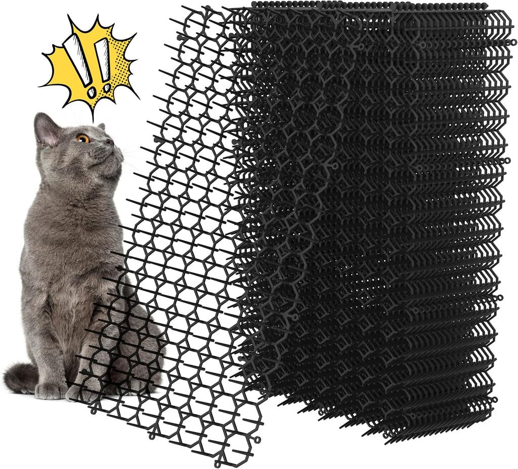 16 x 8 Inch Scat Mat for Cats, 10 Pack Scat Mat with Spikes, Cat Deterrent Outdoor for Dogs - Cat Spike to Keep Other Animals Away from Furniture, Plants (10 Pack) - Image 9