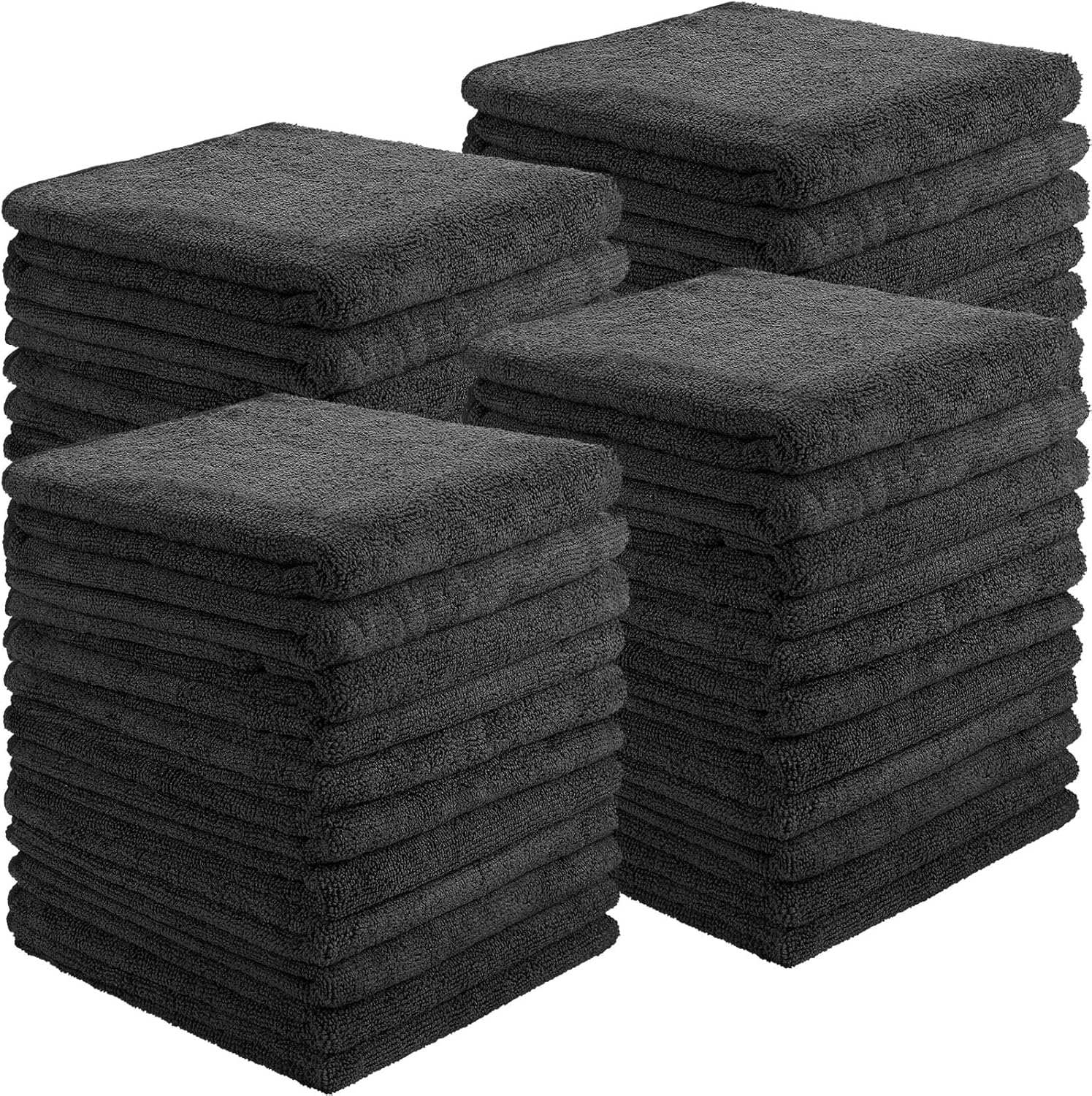 Shimeyao 26 pack salon bleach proof towels front view black