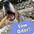 Graphic showing high protein and joint health benefits for dogs