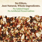 Close up of Kaytee natural bird snack fruit and nut ingredients