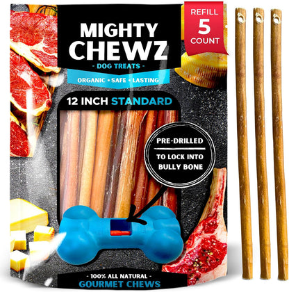 7" Thick Bully Sticks 5 Pack Refill - No Choking/All Natural Pizzle Sticks - Image 15